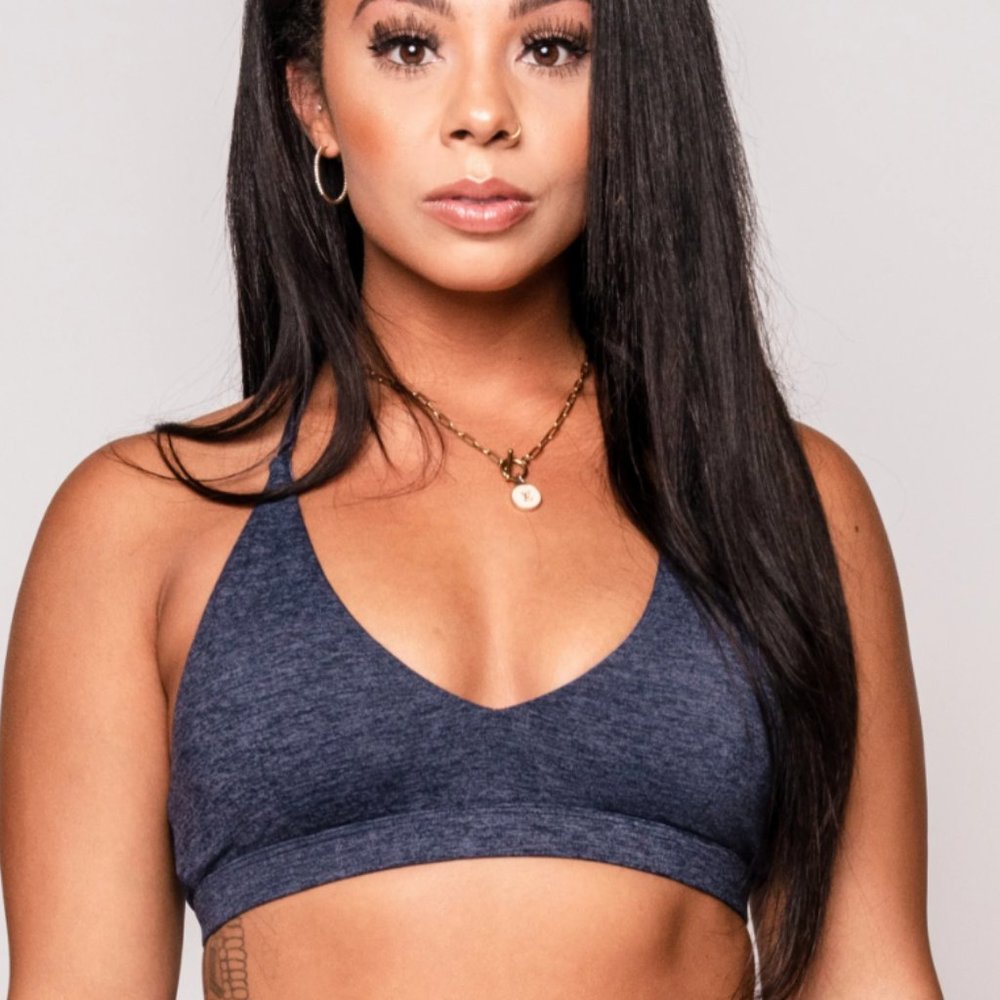 Ptula Bare Bralette Sport - Denim, Medium